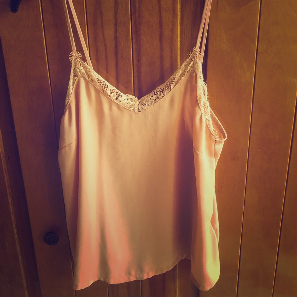 Orange laced tank
